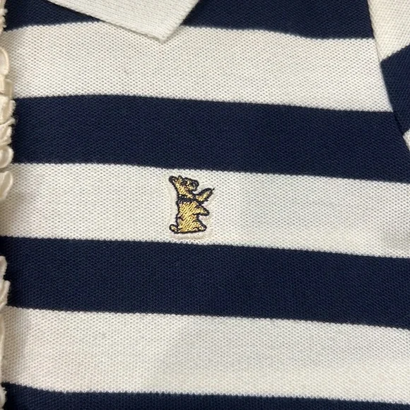 Juicy Couture Vintage Y2K Striped Polo Puff Short Sleeve Top Size Small - Picture 6 of 13